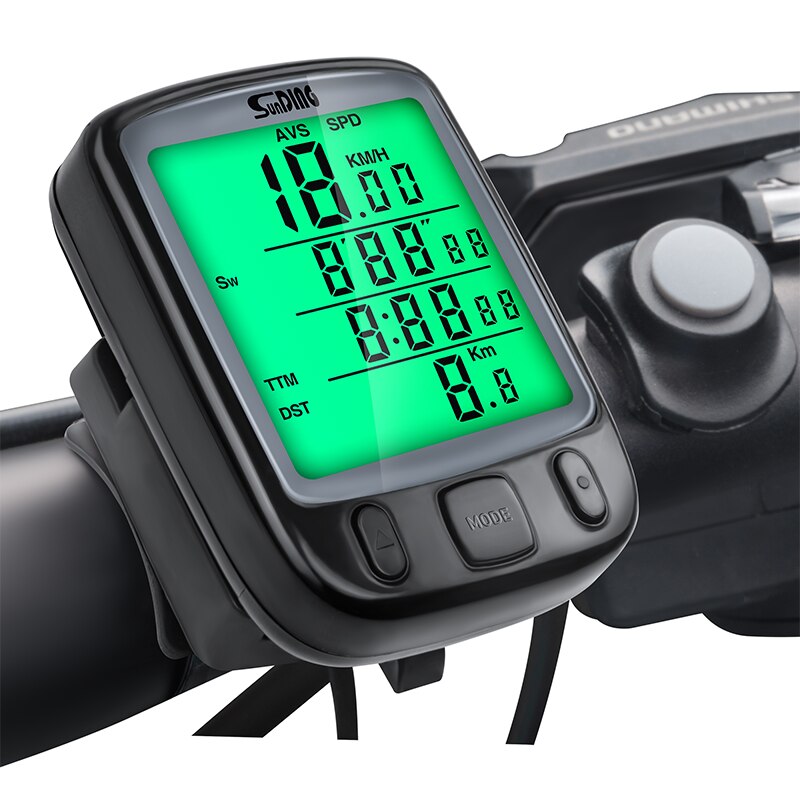 Waterproof Bicycle Speedometer Meter Computer Backlight Bike Speedometer Odometer Display Speedometer Suitable for Cycling
