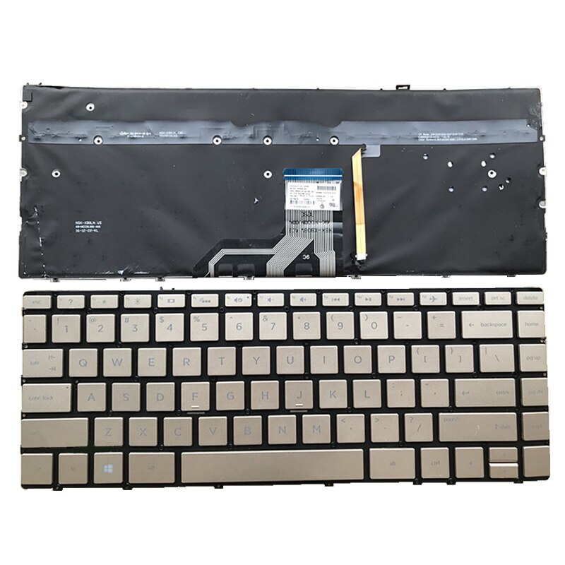 ! 1PC 90% teclado portátil Stock para HP ENVY 13-AD AD102TX AD201TU 017TX TPN-I128: GOLD