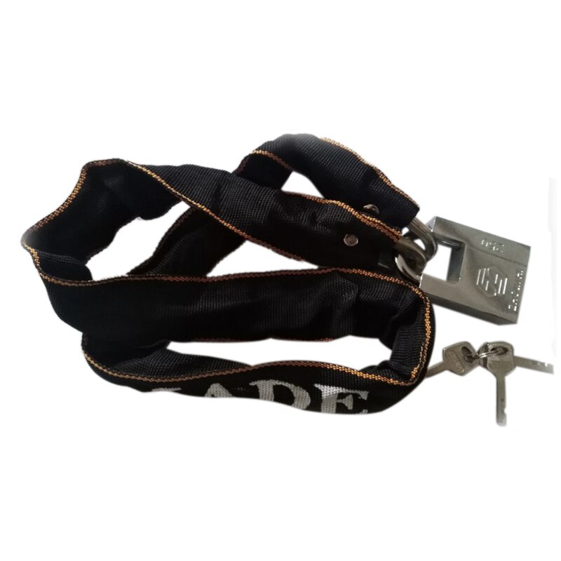 Steel Manganese Chain Lock for Bikes, Scooter and Motorcycles Heavy Duty Anti-Theft Padlock Safety Chain: Default Title