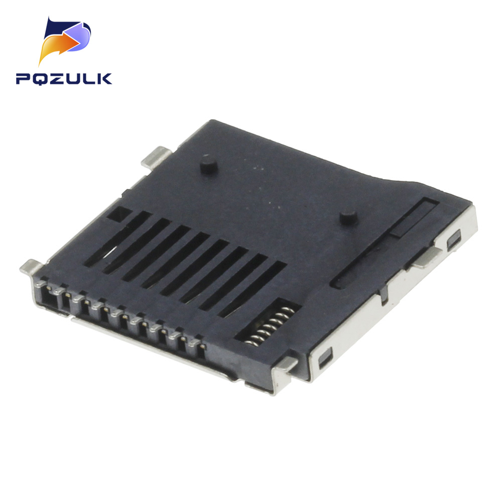 Conectores de ranura para tarjeta Micro SD de 9 pines, Flash en T, tamaño de estilo común, 14x15mm, cubierta de tarjeta TF, ranura para tarjeta autoadhesiva emergente