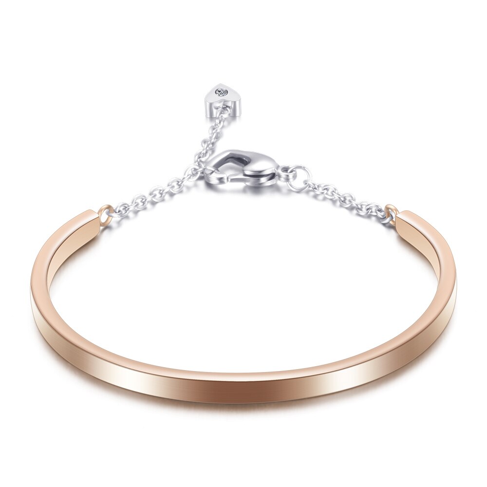 Preço de fábrica moda quatro cores 316l aço inoxidável cristal pulseiras para mulher