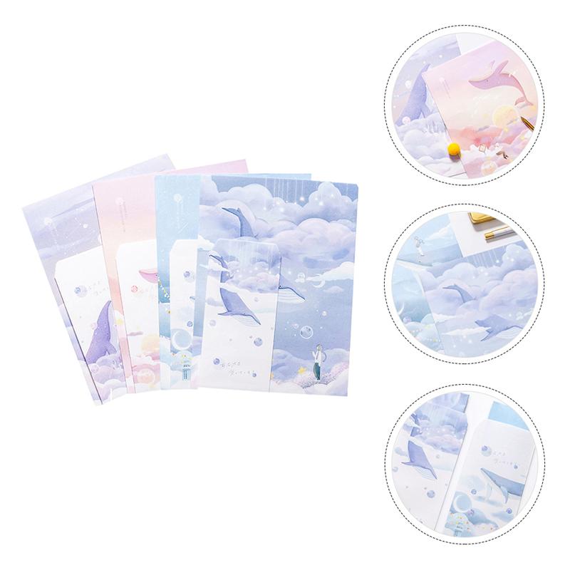4 Sets Delicate Envelope Letter Writing Paper Unique Envelop Letter Letter Paper