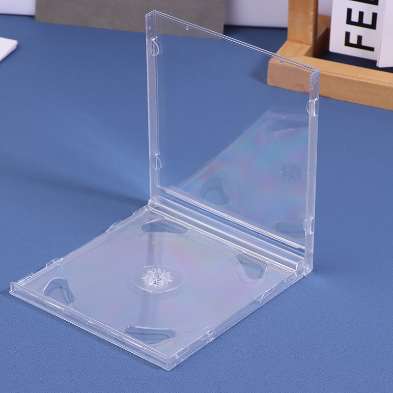 Transparente Kunststoff Doppelscheibe DVD Fall Tragbare CD Lagerung Paket Fall Langlebige DVD Box Verdicken CD DVD Disc Box Lagerung Fall