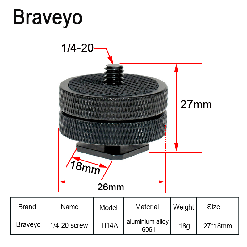 Tornillos de montaje de zapata para cámara, tornillo de conversión de 1/4 a 3/8 pulgadas para accesorios de fotografía, montaje de cabeza de zapata para cámara Dslr: Verde