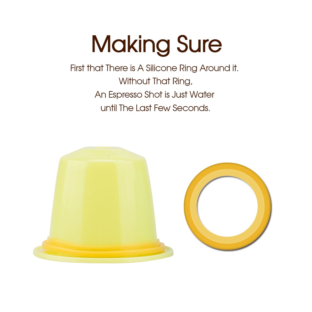 Recaps Disposable Empty Coffee Capsule Pod Fillable Espresso Coffee or