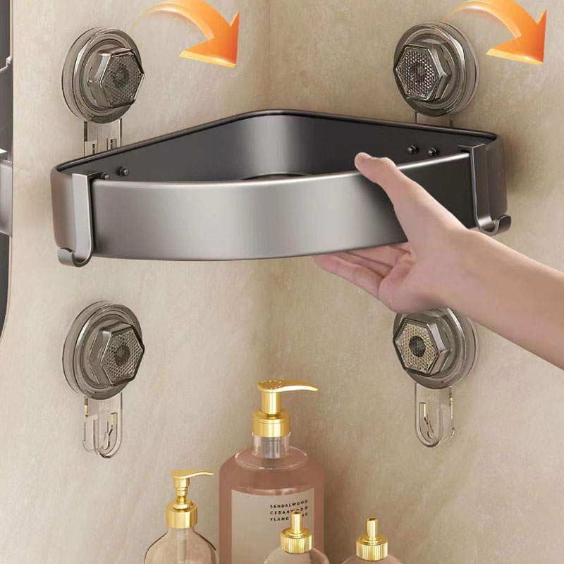 Wall Shelves Bathroom Accessories Sucker Multi Functional Storage Shelf for Shower Without Drilling Organizers Supplies Hardware