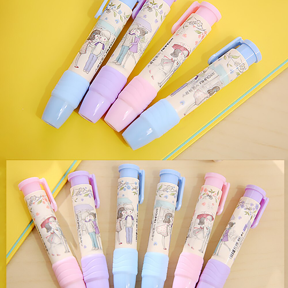 Gum - Pen Vorm - Intrekbaar - 1 Set - Rubber - School & Kantoor