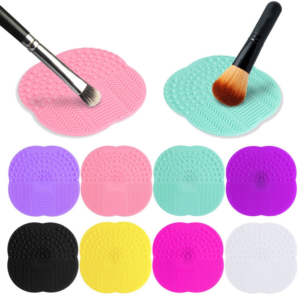 ELECOOL Professionele 8 Kleur Silicone Make Borstel Schoonmaken Wassen Cleanser Board Pad Praktische Zuignap Make-Up Tool Kit