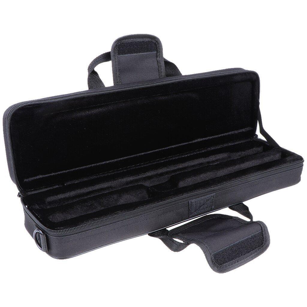 Nylon gepolstert Flöte fallen Schaum Innen Tasche Handtasche Schulter Tasche Schwarz