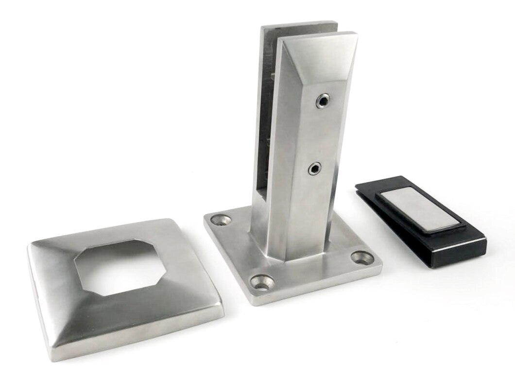 YL Double 2205 sales frameless glass railing swimming pool fence stainless spigot