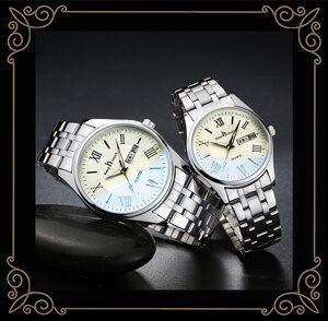 Houden In Touch Bruiloft Paar Horloges Voor Liefhebbers Staal Waterdicht Koppels Horloge Man En Dames Jurk Mannen Klok Reloj hombre: white watch set