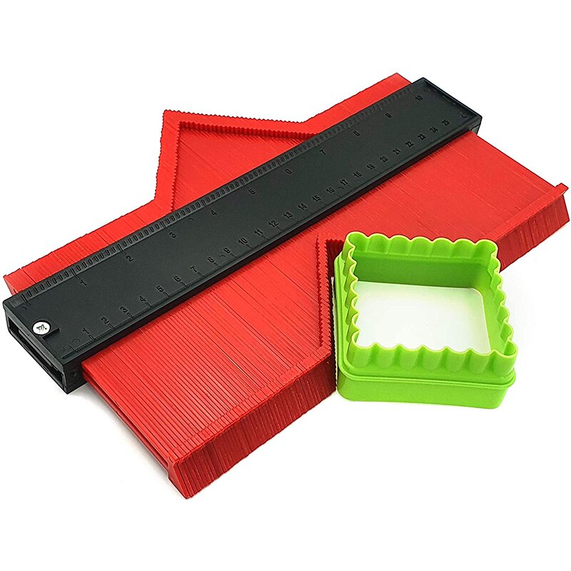 2 Pack Contour Gauge Shape Duplicator - 5 Inch and 10 Inch Widen - 2 Set Outline Shaping Tool for Irregular Profile
