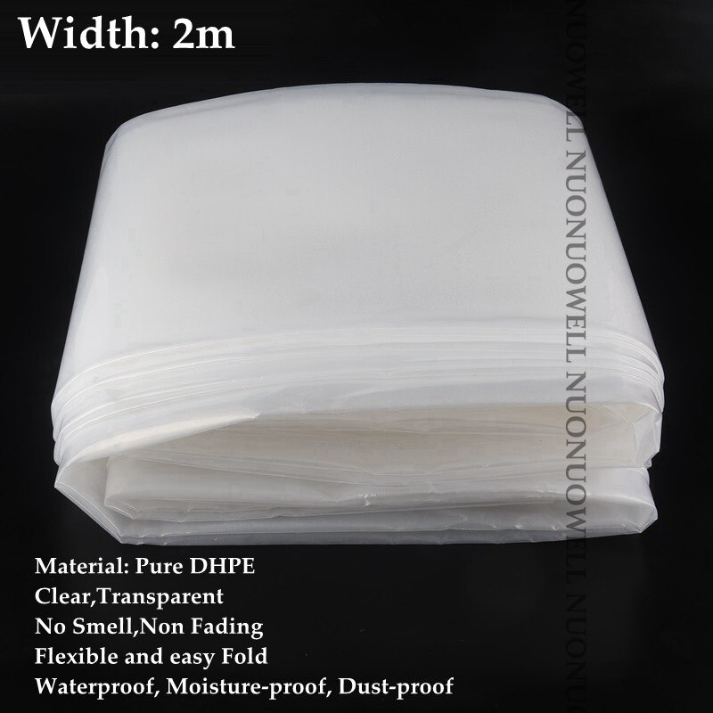 Película de plástico para invernadero agrícola, película protectora para cultivos agrícolas, vegtableg, jardín, ancho: 2m ~ 12m, 0,12mm de grosor: Width 2m