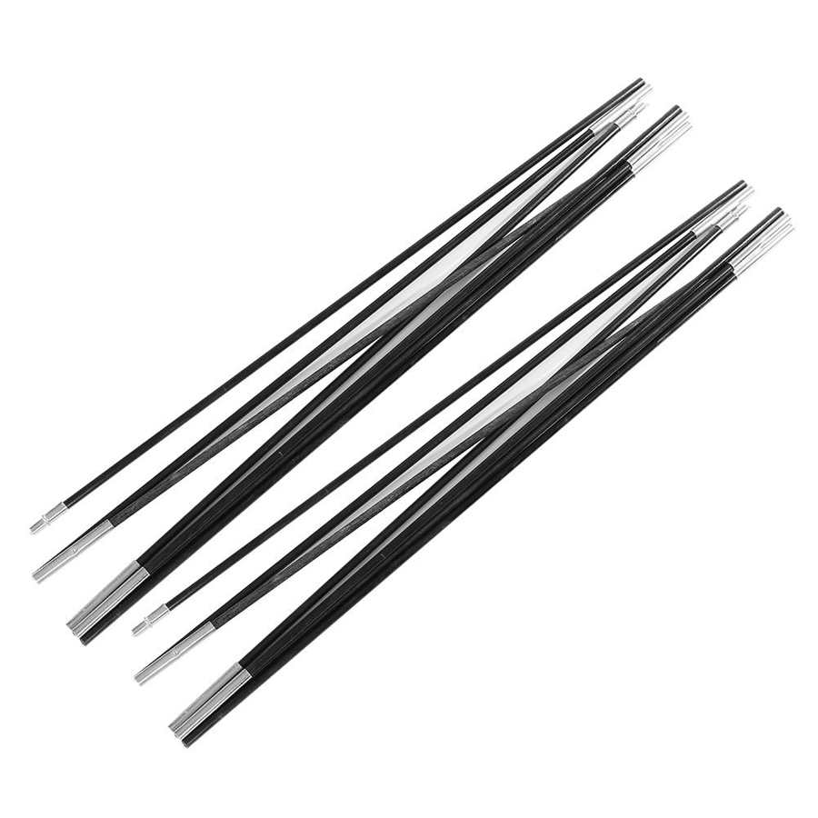 2Rods Outdoor Camping Tent Pole, 4.48M Fiberglass Tent Support Rod Bars