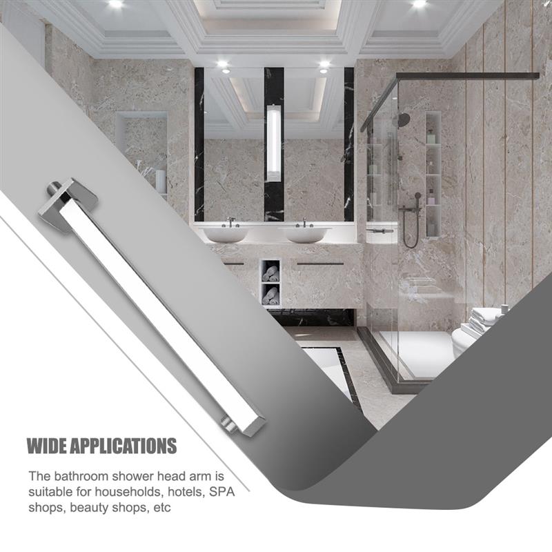 Brazo de extensión de cabezal de ducha montado en la pared, accesorio ajustable para baño, regadera de lluvia, adaptador de barras de repuesto, herramienta de baño