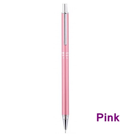 1Pcs Deli S715 Vulpotlood 0.7Mm Auto Potlood Metal Case Pencial 4 Kleuren Top Deli: Pink