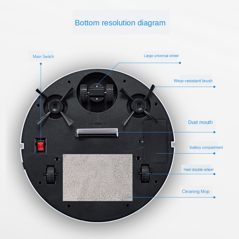 Automatic Floor sweeping Robot Lazy Home Cleaner Touch Intelligent Vacuum Cleaner Three-in-One Factory