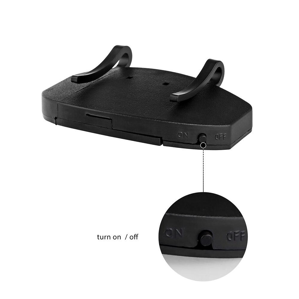 Konesky Clip-On 5 LED Koplamp Lights handsfree Cap Hoed Clip Koplamp Flash/Steady OP