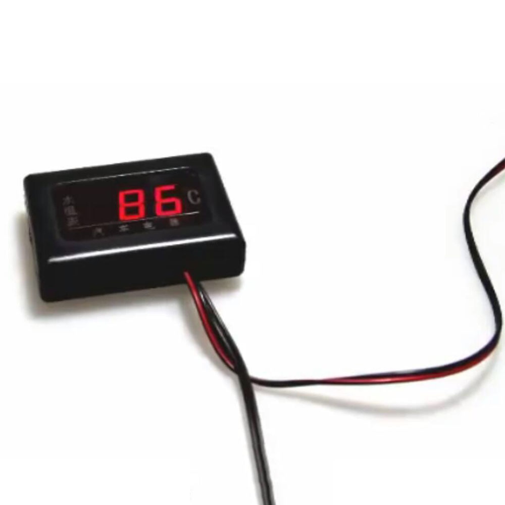 1PC 12V 24V Universal Digital Water Temperature Gauges for Car + Water Temperature Sensor Head Plug 10MM 12 14 MM 16MM 17MM 21MM