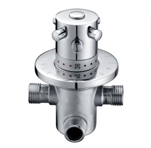Thermostatische Messing Cartridge G1/2 = DN15 Mengkraan Warm Koud Water Temperatuur Controle Mengkraan Badkamer kraan Accessoires: YELLOW