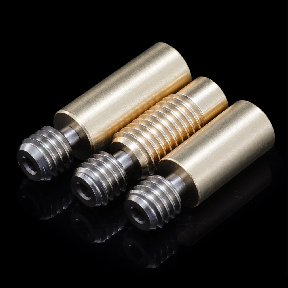 3DSWAY Bi-Metal V6 Heat Break All Metal Heatbreak Titanium Alloy Brass M6 Thread M7 Smooth Throat for 3D Printer Parts