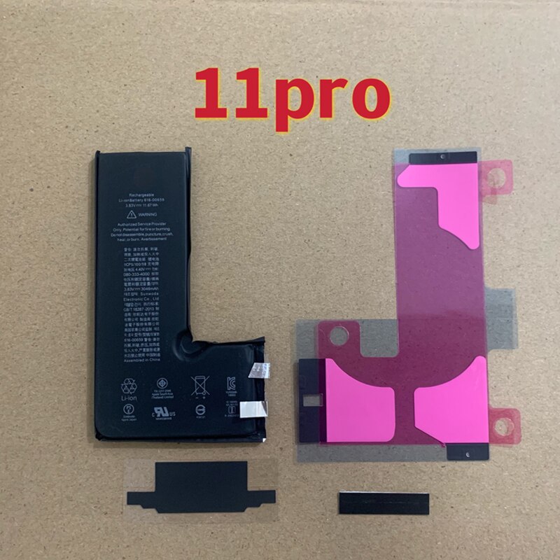 Rechargeable Battery Cell No Flex For iPhone XR XS 11 Pro 12 13 Max Mini Phone Repair Tools Corby Bolts Kit Sets: 11PRO