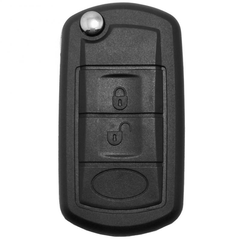 3 Knoppen Flip Key Fob Case Blade Case Vervanging Shell Cover Voor Land Rover Discovery Range Rover Auto Accessoires: Default Title