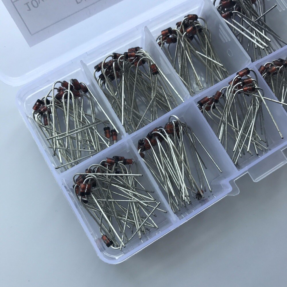 10 Values 200pcs (1N4728~1N4737) 1N4729 1N4730 1N4731 1N4732 1N4733 1N4734 1N4735 1N4736 Zener Diode Assortment Electronic Kit