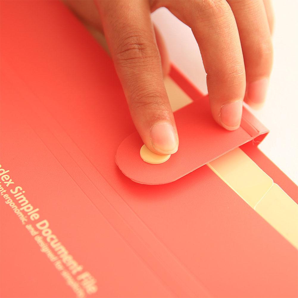 Adeeing Expandable Documents File Folder Organizer 8-Pocket Folders A4 Size Snap Button Closure r20