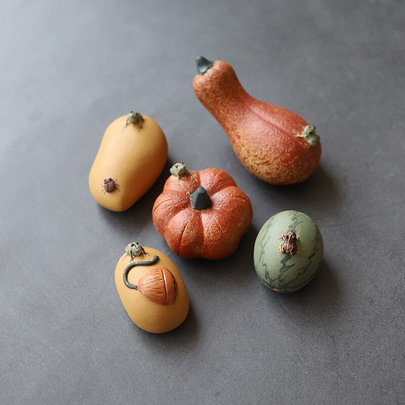 LUWU purpurowa glina czajniki herbata dyniowa zagraj w herbata akcesoria