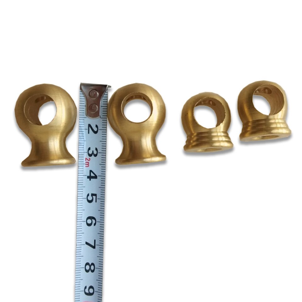 Pure Copper Brass M10 Internal Thread Round Head Hanging Plate Magnesium Nut Decorative Nut Two-way 90 Degree With Side Hole