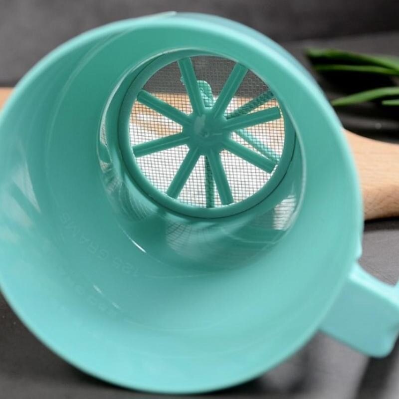 Mehl Schüttler Trichter Form Sichter fein Gittergewebe Pulver Sieb Glasur Zucker Handbuch Tasse Diy Küche Backen Gebäck Zubehör Werkzeug