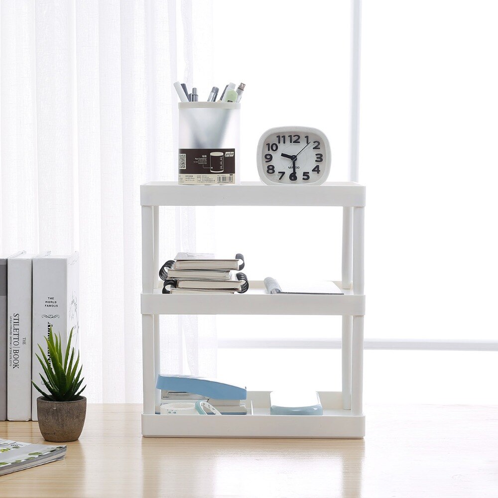 OTHERHOUSE Desktop Cosmetic Storage Rack Shelf Makeup Organizer Bathroom Kitchen Crute Storage Rack Multilayer Detachable