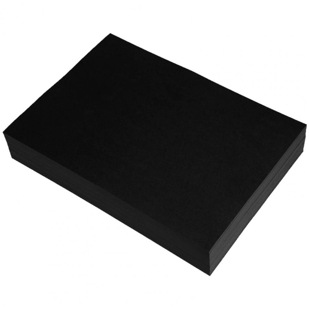 Papier à copier, 100 pièces/ensemble, festif, toucher, sans odeur, bricolage, usage double face, papier artistique pour le bureau: Black