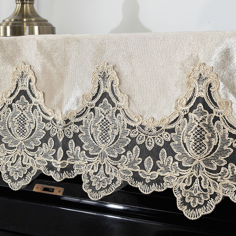 Pianon puolikansi pitsipianon kansi 85 x 200cm yksinkertainen moderni pölytiivis piano yleiskangasliina kodin sisustamiseen: 1