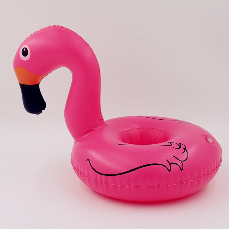 1 stk svane drikkeholder flydende legetøj swimmingpool flåder oppustelige flydende sommer strand fest børn telefon kopholdere: Lyserød