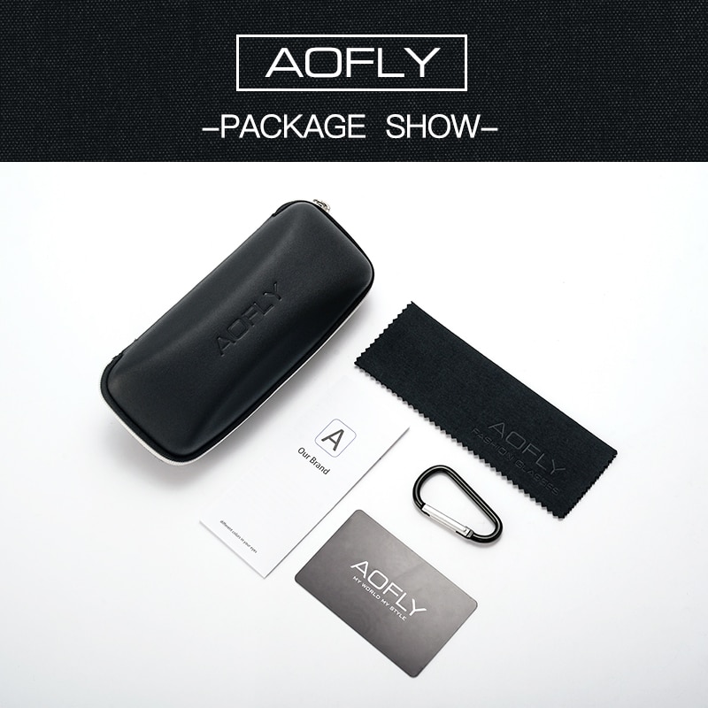 AOFLY Men Classic Pilot Sunglasses Polarized Aviation Frame Sun glasses For Male Driving UV400 Protection AF8208