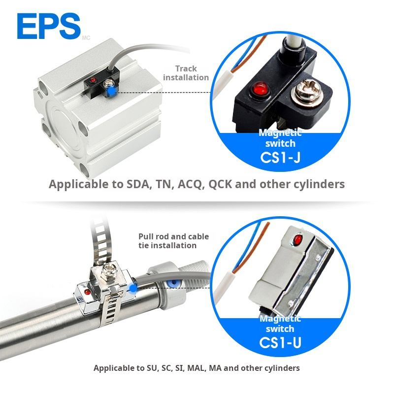 Air Pneumatic Cylinder CS1-J Magnetic Reed Switch Sensor CS1-G CS1-M CS1-U CS1-F D-A93 D-Z73 D-A73 D-C73 switch solenoid valve