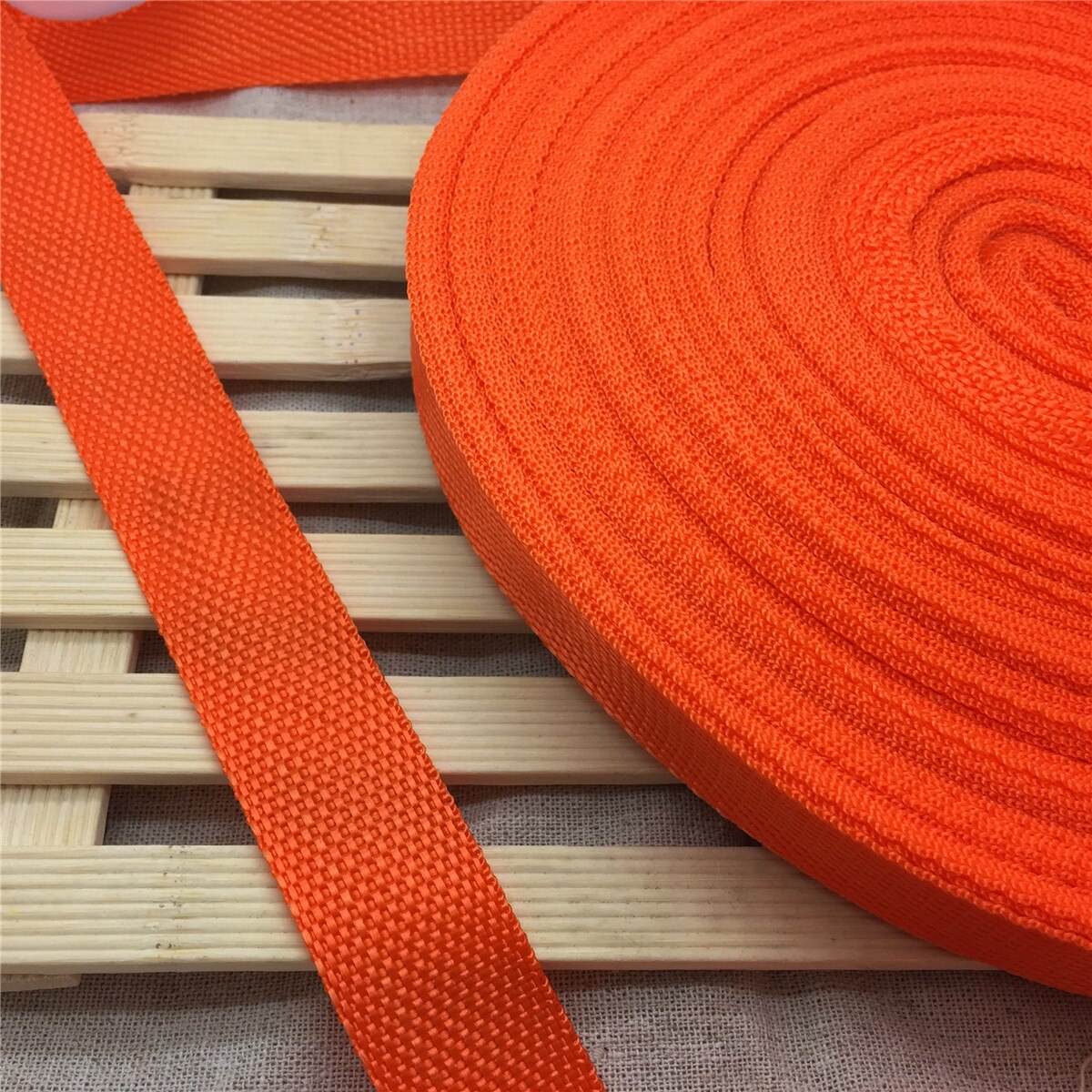 10 Yards/Roll 30mm Wide Strap Nylon Webbing knapsack Strapping Bags Crafts: Orange