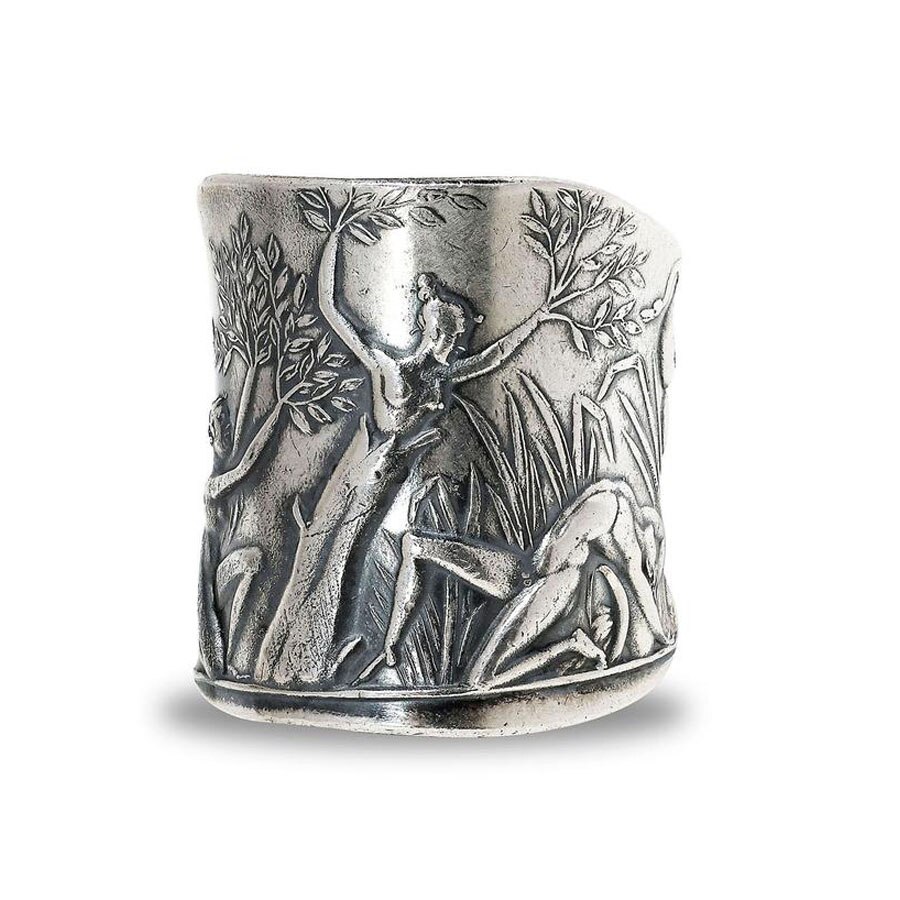 Vintage Art Graveren Griekse Mythologie Laurier Godin Patroon Ring Charm Dames Punk Party Ring Sieraden: 5