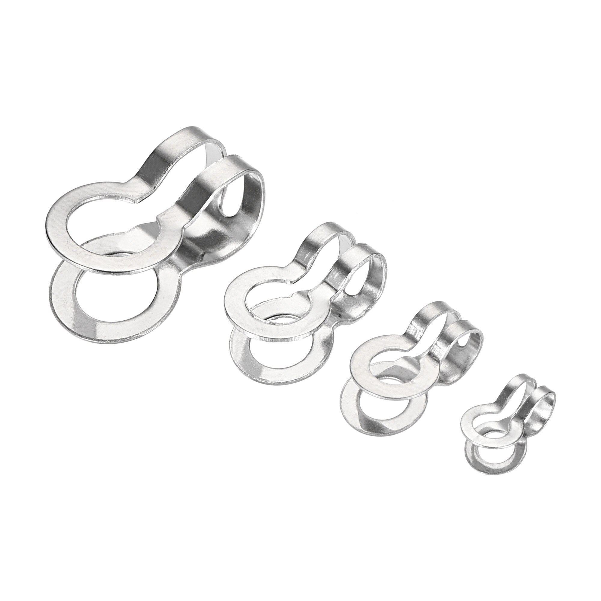 Uxcell Ball Kette Stecker, 2,4mm 3mm 4,5mm 6mm Doppel Ring Stil Verknüpfung Schleife Verbindung 304 Edelstahl, 1 einstellen