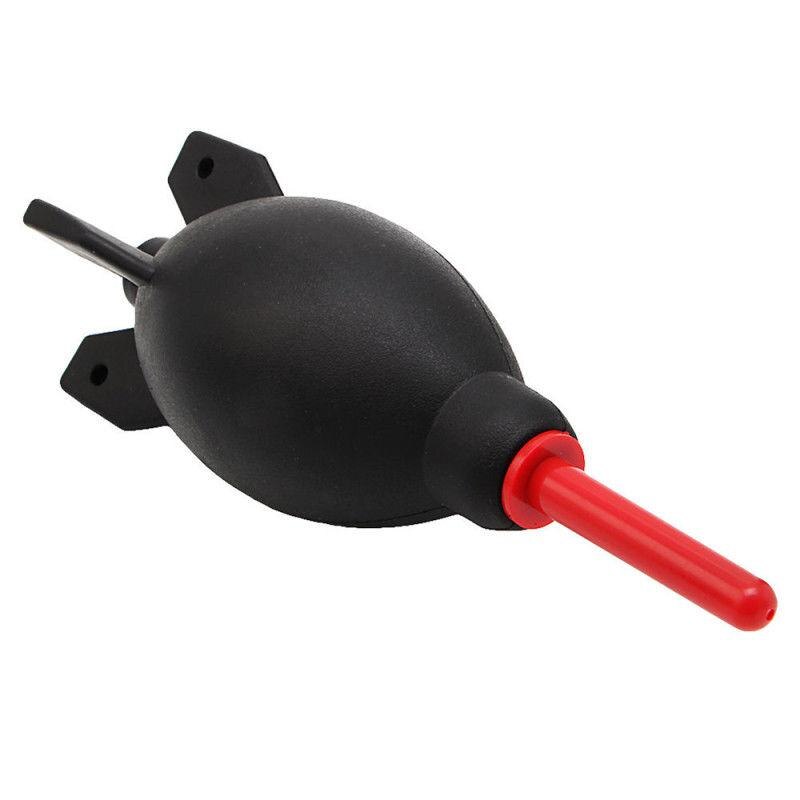 Ventilador de borracha do foguete com suporte de ar comprimido fixo fácil limpar a ferramenta de limpeza da câmera slr do ventilador de ar do foguete