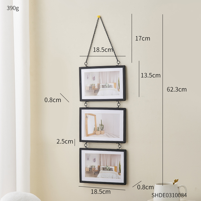 Wall Photo Frame Metal Glass Portrait Hanging Picture Frames Home decor frame for living room picture frame Wall photo frames: Height 62.3cm 24.5in