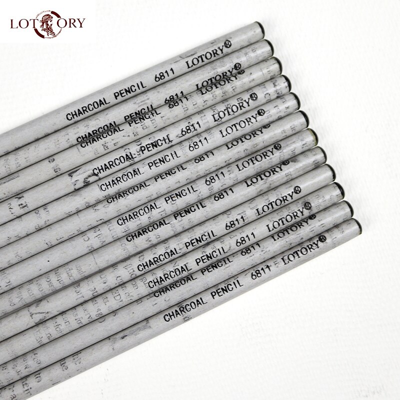 LOTORY 6811 węgiel ołówki 12 sztuk szkic długopisy węglowe miękkie ręcznie łza węglowego długopis narzędzie robić rysowania malowanie artykuły papiernicze