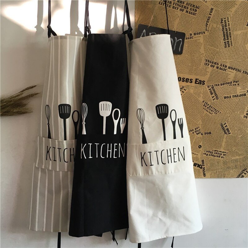 Delantales sin mangas de algodón para barbacoa en 3 colores, cocina doméstica, ropa de algodón limpia para hombres y mujeres, monos de corsé para adultos