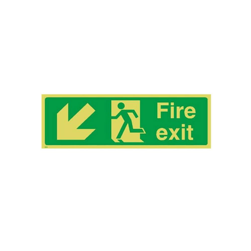 1pc lysende sikkerhedsadvarselskilt logo indkøbscenter hotel kælder exit skiltning til vejledning transport: 5