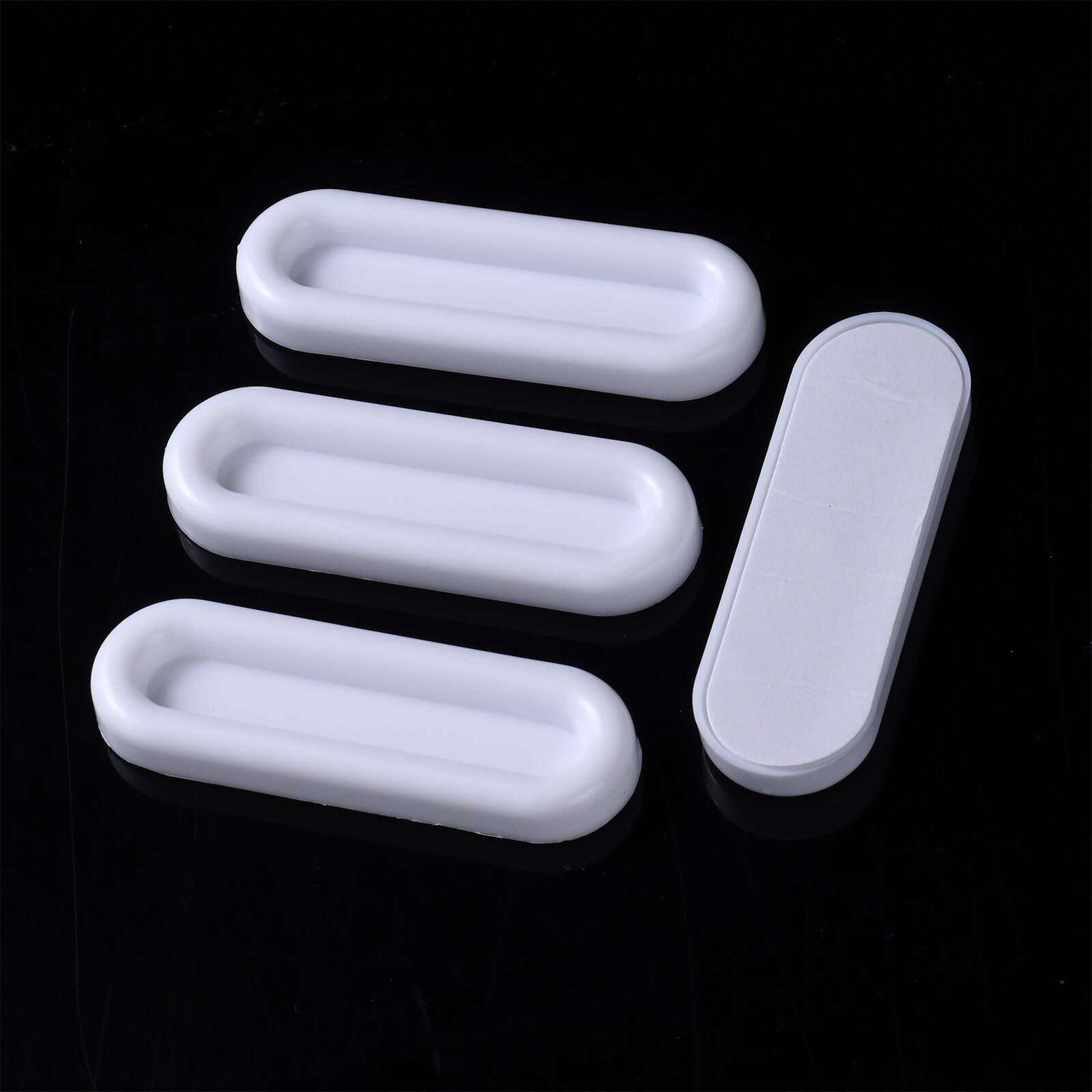 8Pcs Self-Stick Handle Sliding Doors Window Pull Handle Furniture Hardware For Cabinet Cupboard Interior Door Push Pull Handle