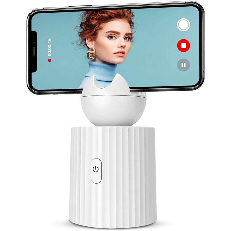 Smart Follow Camera 360 Graden Draaibare Auto Gezicht Focus Beugel Mobiele Telefoon Beugel Pan/Tilt Voor Iphone En Android