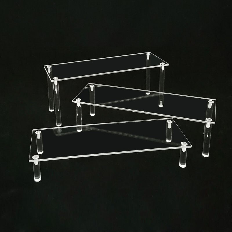 Acryl Ladder Frame Parfum Sieraden Display Rack Transparante Ladder Plank Display Gereedschap Acryl Cosmetica Magazijnstelling: wed03010