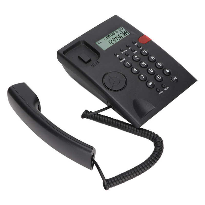 Home Landline Phone Desktop Corded Fixed Phone with Caller ID Display Hands Free Calling Wired Phones for Home Office Hotel